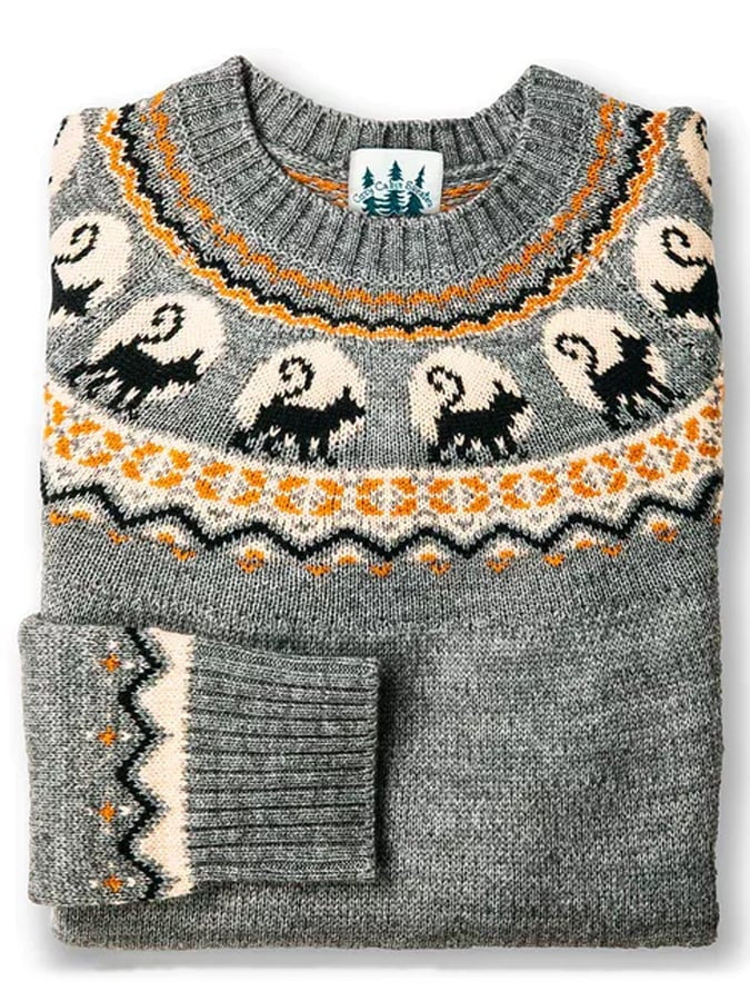 Karen Sørensen | Æble-strikket sweater med Fair Isle-mønster