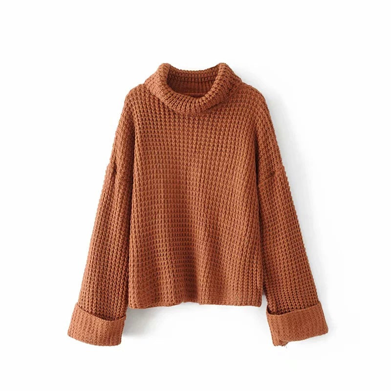 Sanne Dam | Oversize-Strickbluse mit Rollkragen