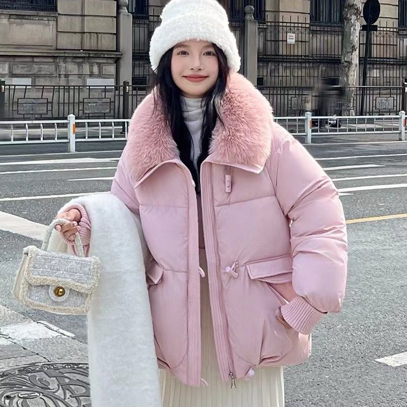 Josefine Thomsen | Puffer-jakke med pelskrave i oversize-fit