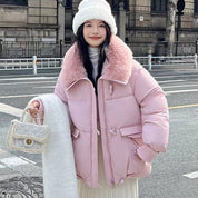 Josefine Thomsen | Oversized puffer jacket with fur collar