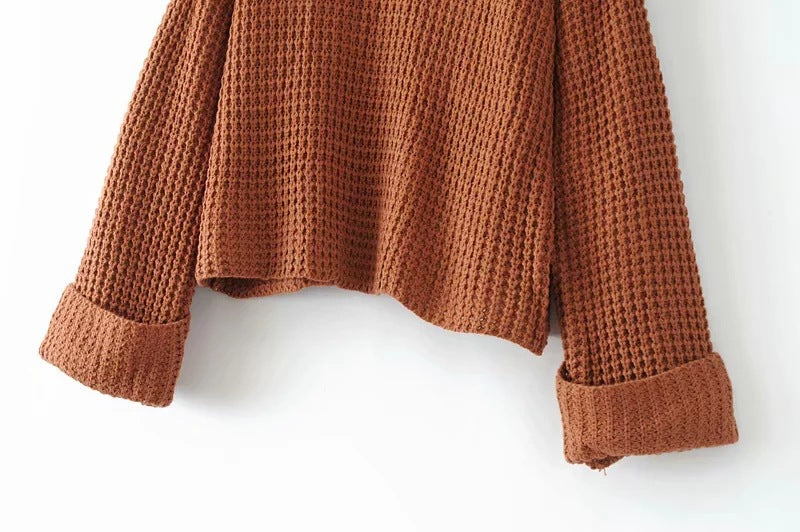 Sanne Dam | Oversize-Strickbluse mit Rollkragen