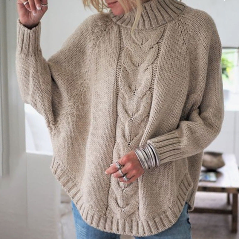 Marianne Krarup | Dámský oversized pletený svetr s netopýřími rukávy