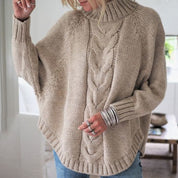 Marianne Krarup | Dámský oversized pletený svetr s netopýřími rukávy