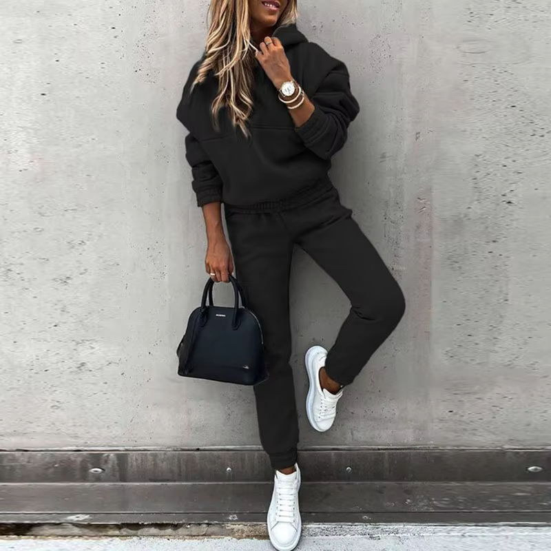 Camille Laurent | Komfortabelt hoodie sæt med afslappet pasform