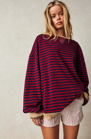 Selma Vinter | Striped Sweater with Round Neck