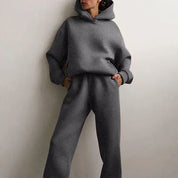 Lena Holst | Cropped Hoodie Set in Black for Women
