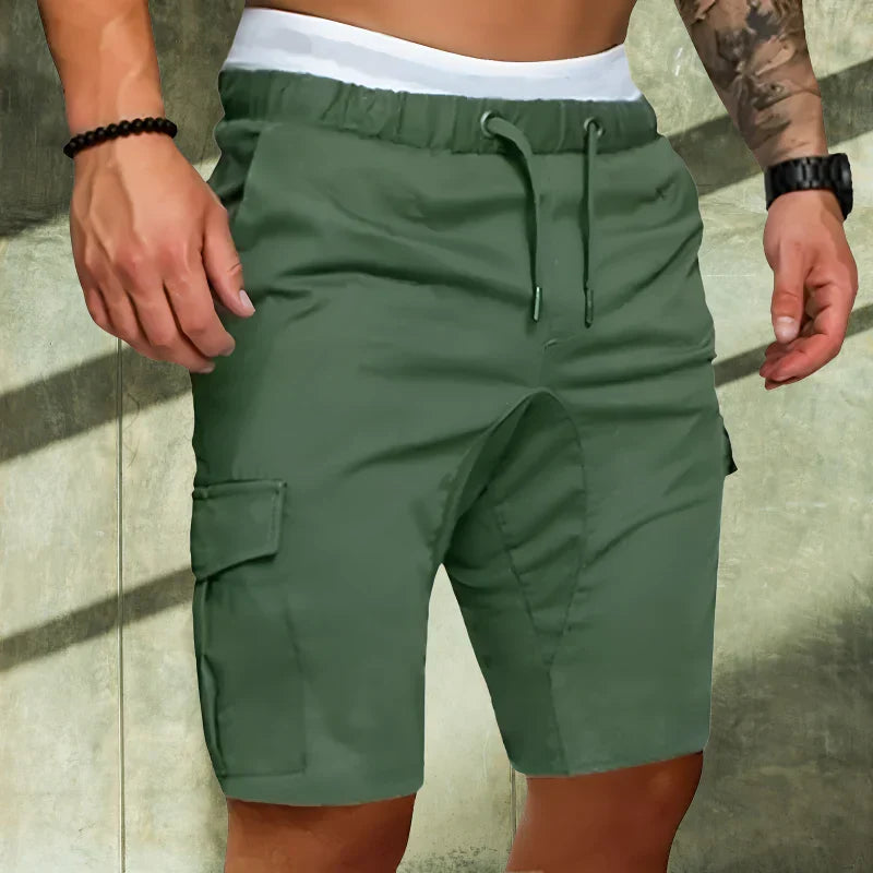 Jeppe Solberg | Cargo-Shorts für Herren mit elastischem Bund und geräumigen Taschen