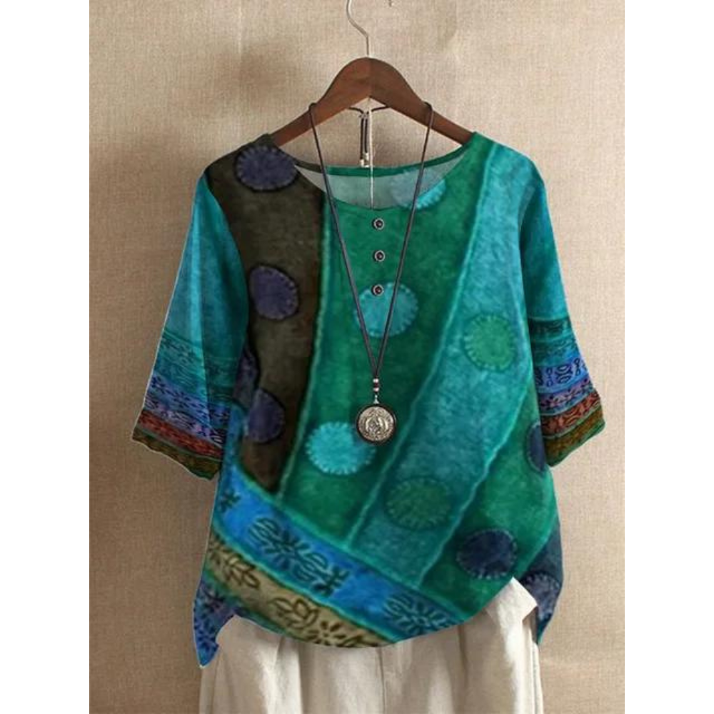 Lottie Moretti | Boheme Sommer Top med Farvespil