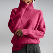 Sienna Malmström | Blød Cashmere Rullekravesweater i Beige