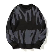 Oskar Lindgren | Oversize-Strickpullover mit Graffiti-Print
