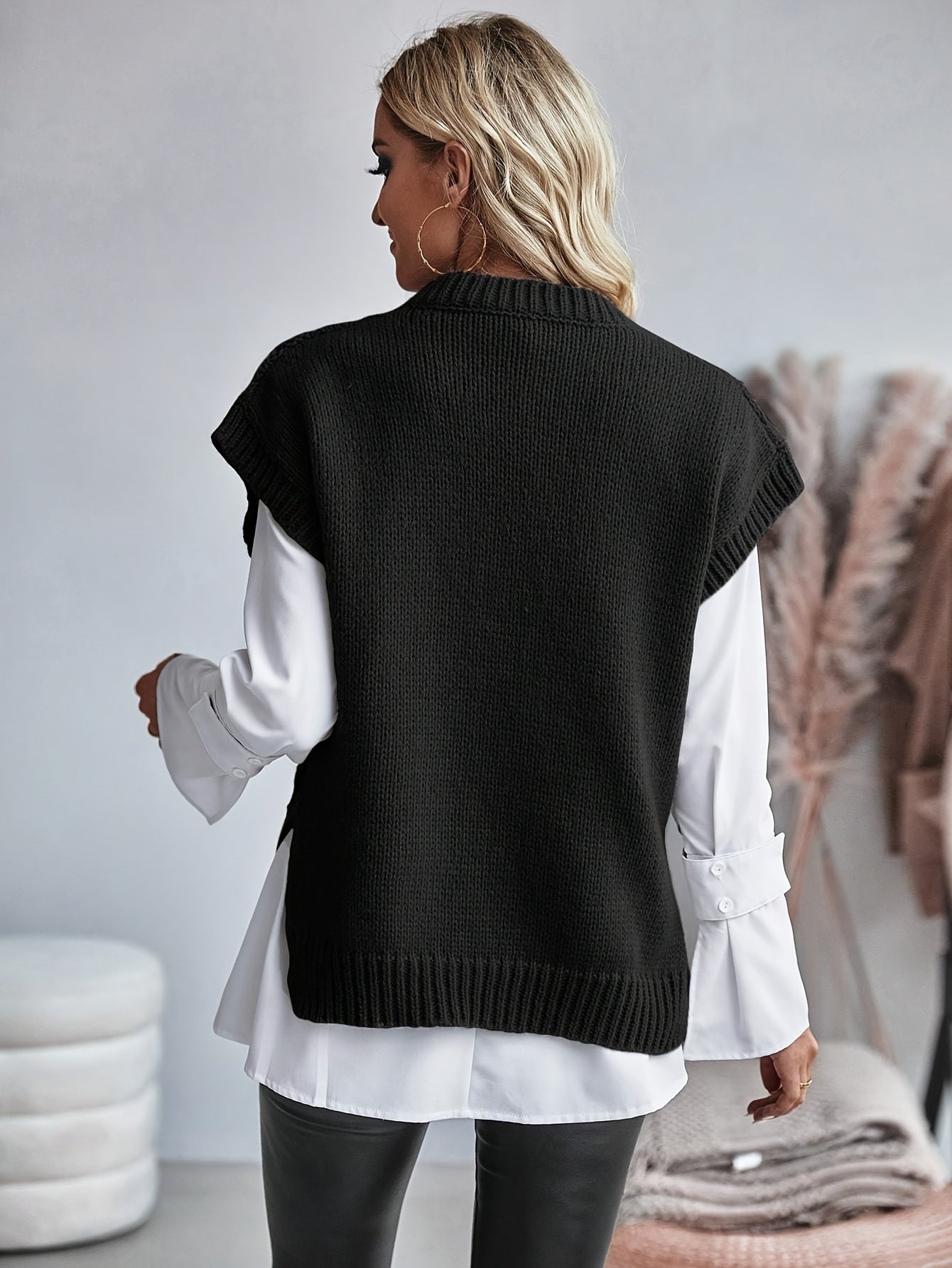 Pernille Jørgensen | Cable-Knit Sweater Vests in Beige