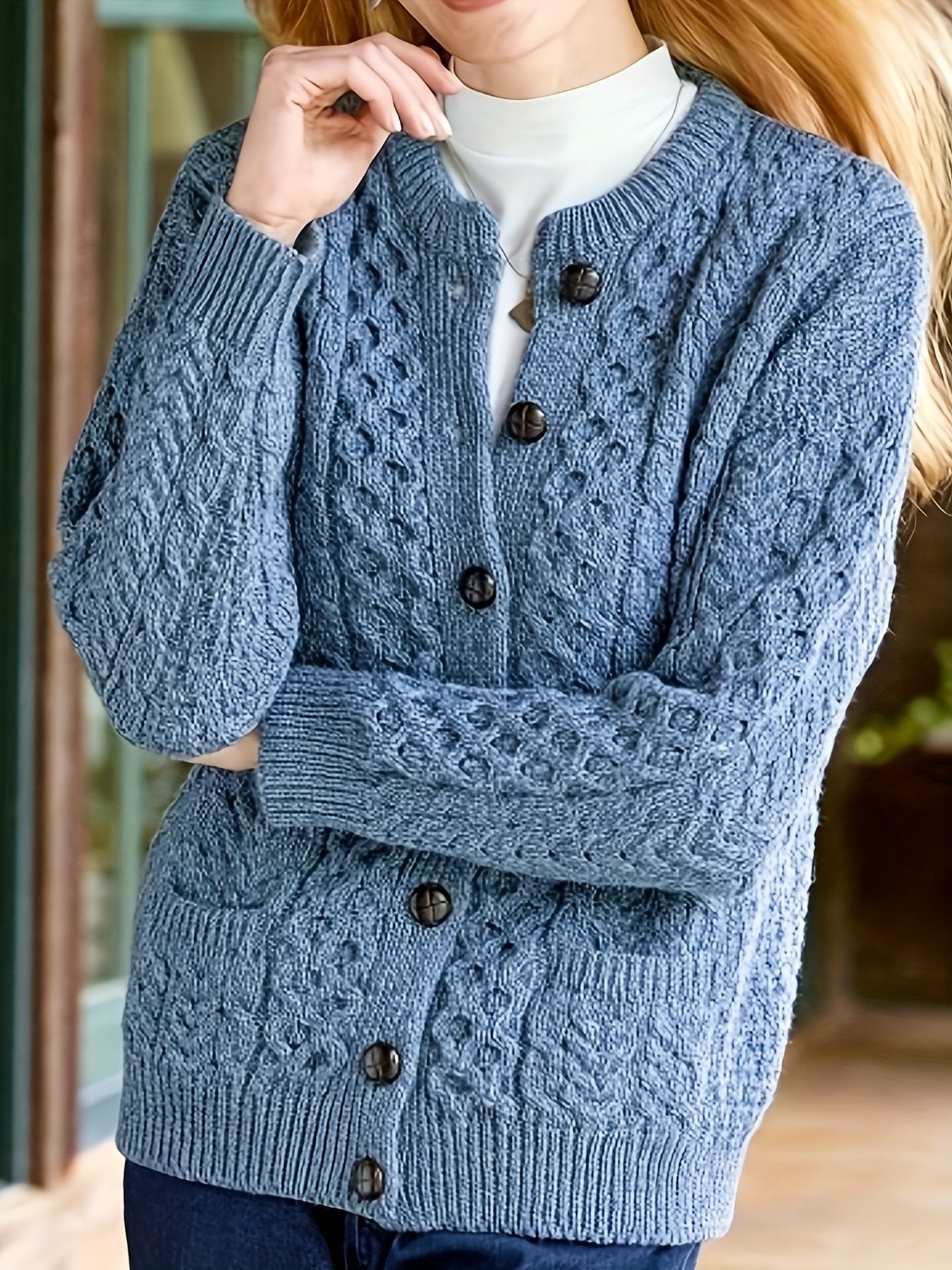 Julie Krogh | Structured Cardigan with Button Details