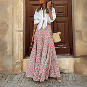 Chiara Bellini | Bohemian luksus maxi nederdel med print