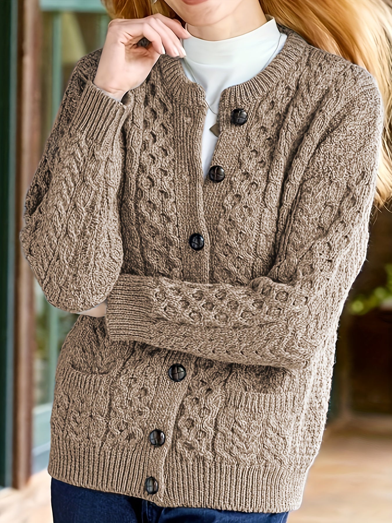 Julie Krogh | Structured Cardigan with Button Details