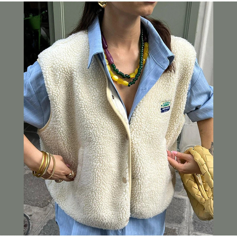 Vibeke Holm | Teddyfleece-vest til kvinder