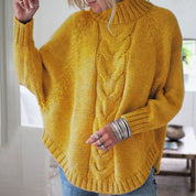 Marianne Krarup | Dámský oversized pletený svetr s netopýřími rukávy