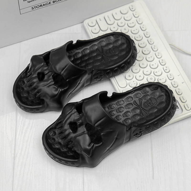 Fright Night | Skull Halloween Slippers For Women