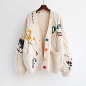 Lise Bang | Oversize kardigan s barevnými knoflíky