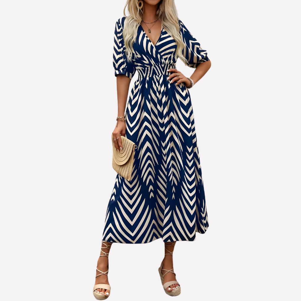 Camille Rousseau | Maxi sommerkjole med grafisk print