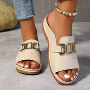 Sophie Laurent | Flade sandaler med elegant spænde