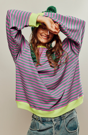 Selma Vinter | Striped Sweater with Round Neck
