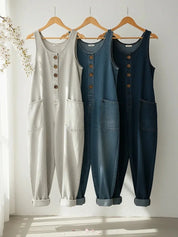 Signe Mortensen | Afslappet denim dungaree-jumpsuit til kvinder