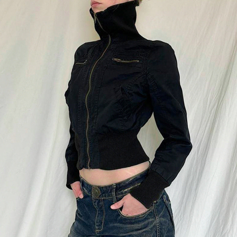 Marie Pedersen | Cropped-Bomberjacke mit Reißverschluss für Damen