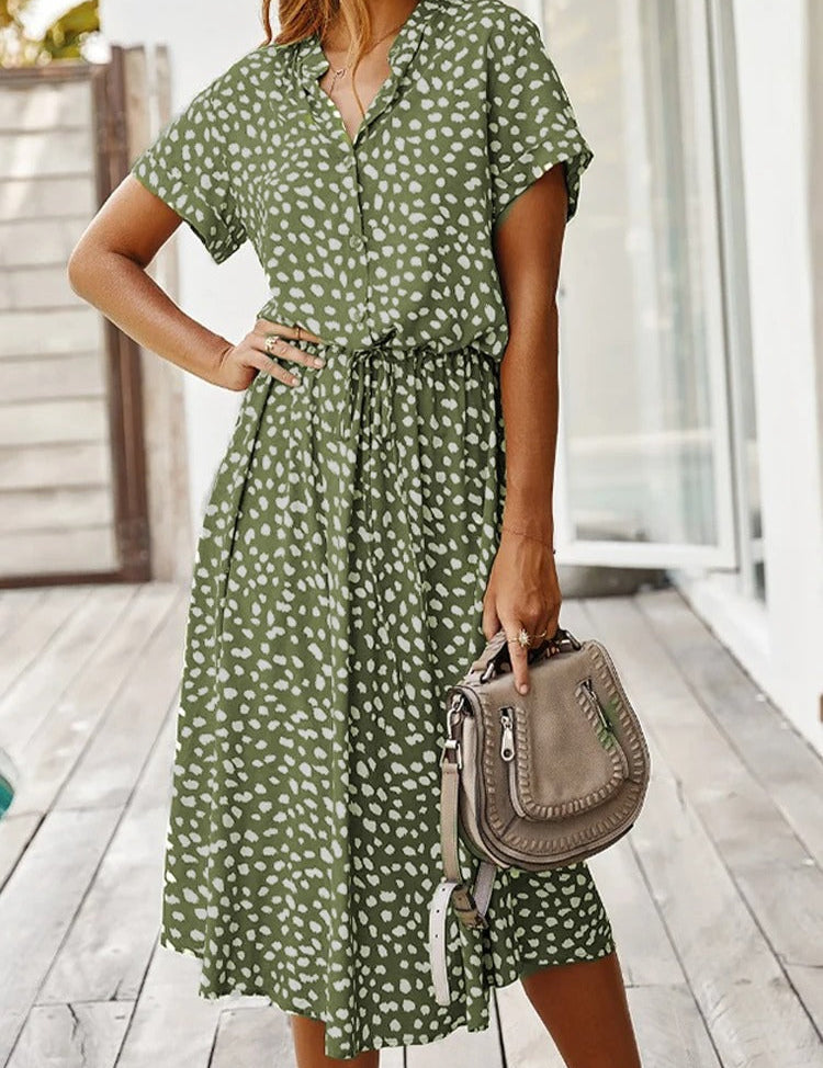 Isabelle Laurent | Midi-sommerkjole med let og elegant silhuet