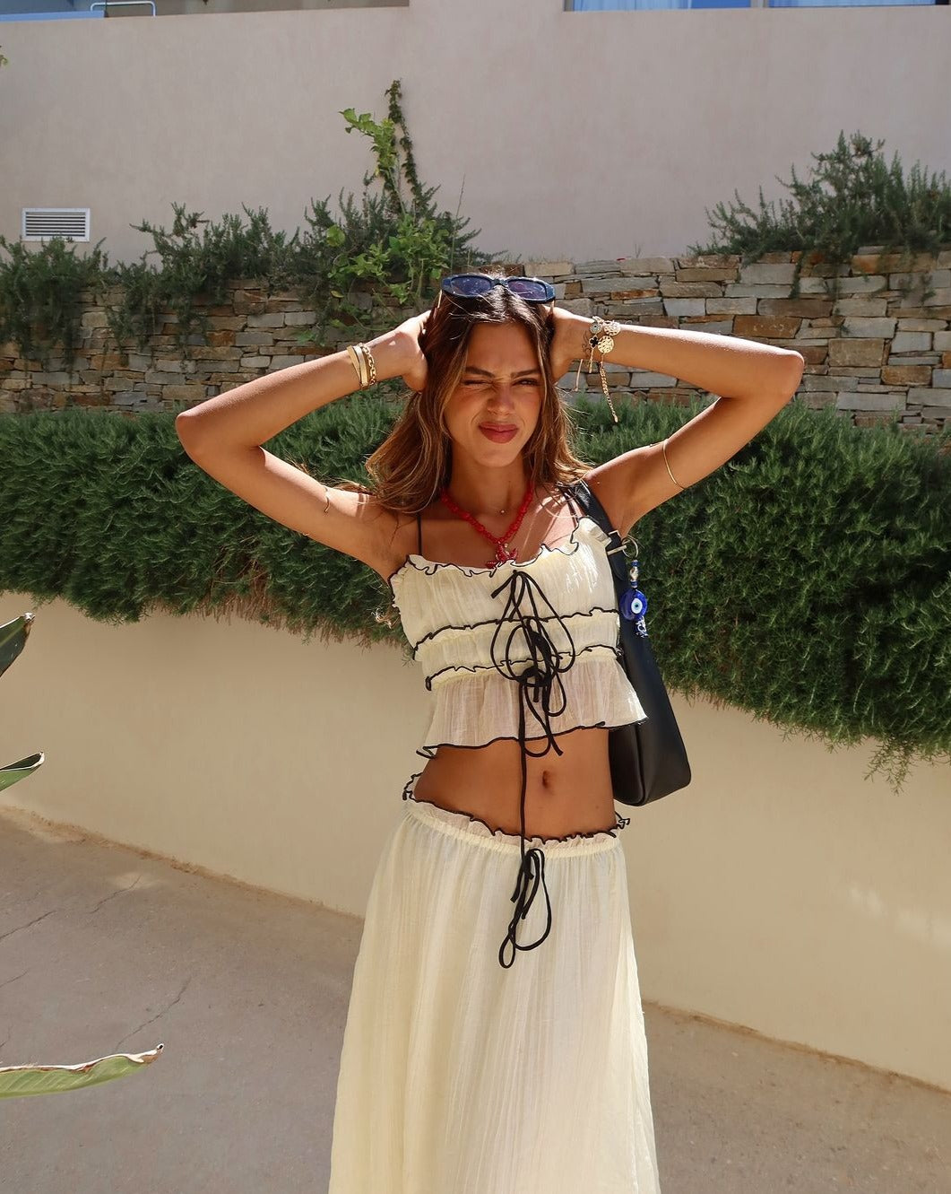 Giulia Moreau | Boheme sommersæt med crop top og maxinederdel