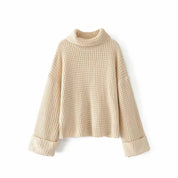 Sanne Dam | Oversize-Strickbluse mit Rollkragen