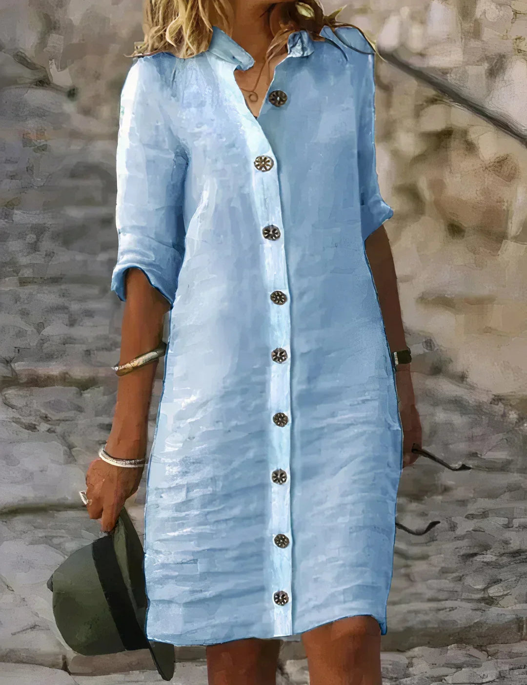 Livia Conti | Linned luksus midi kjole