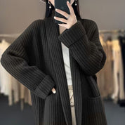 Karla Lindholm | Oversized cardigan i chunky strik til kvinder