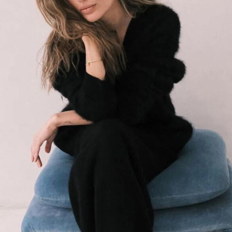 Cecilie Poulsen | Oversized kardigan z měkkého mohérového úpletu