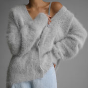 Cecilie Poulsen | Oversized kardigan z měkkého mohérového úpletu