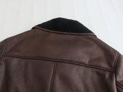 Stine Bang | Faux-shearling frakke med kontrastkrave