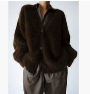 Cecilie Poulsen | Oversized kardigan z měkkého mohérového úpletu