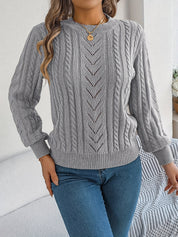 Nora Jørgensen | Cable-Knit Textured Sweater