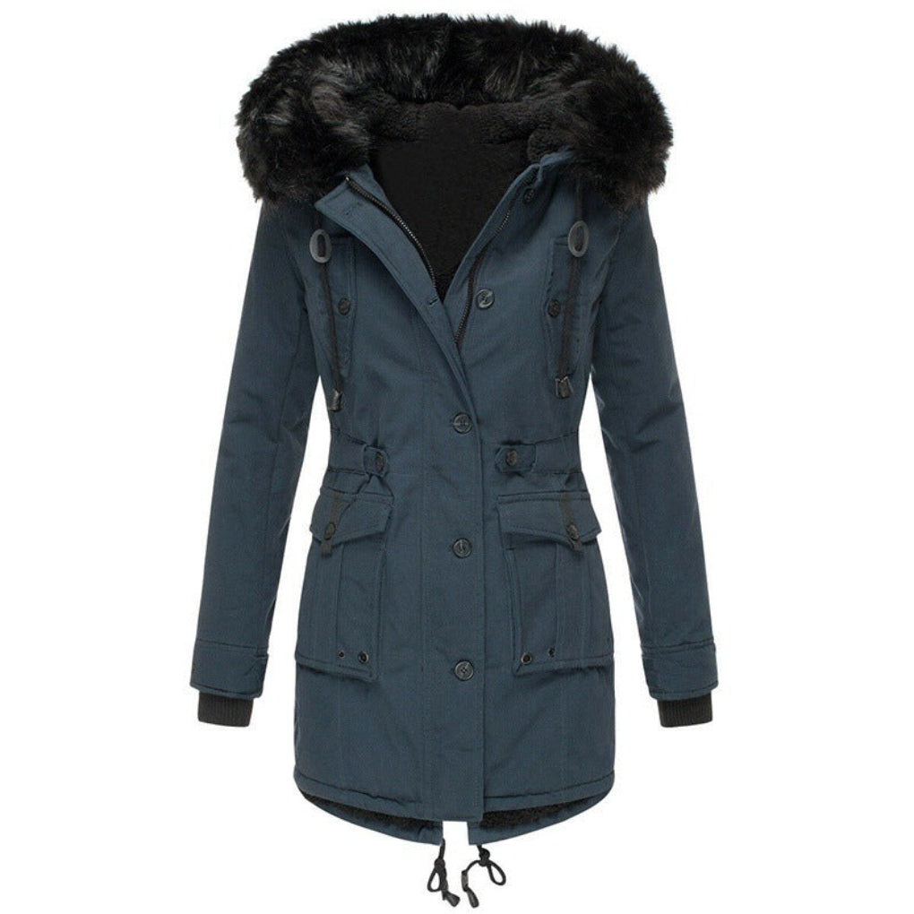 Signe Møller | Winterparka für Damen mit Kapuze aus Kunstpelz