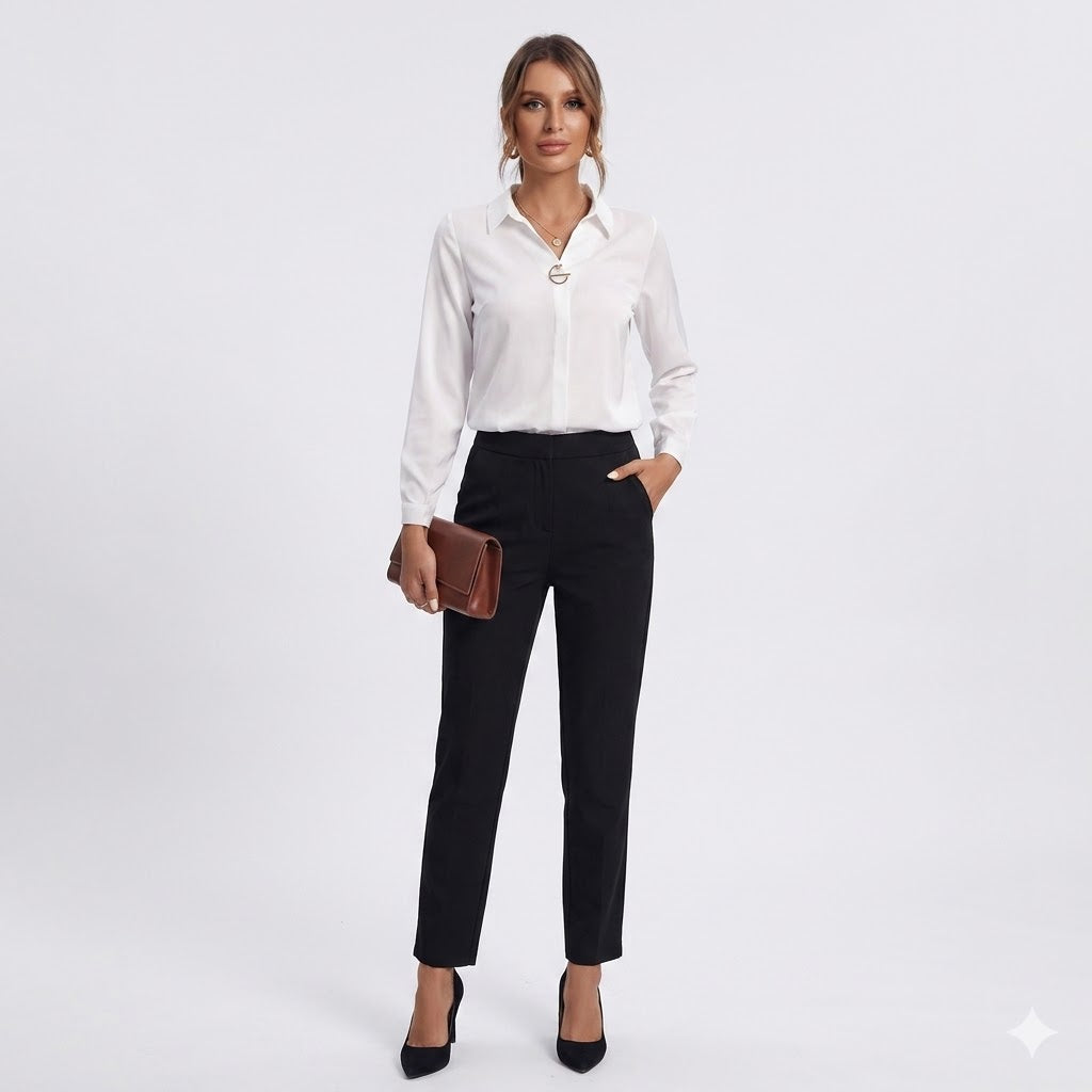 Camille Bellamy | Elegant figursyet skjortebluse til kvinder
