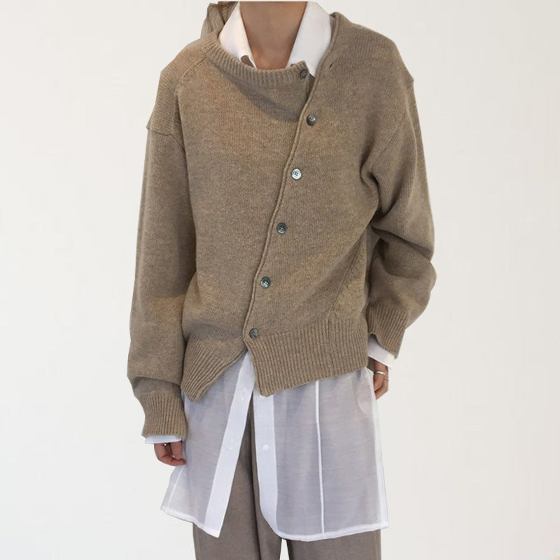 Nanna Kristensen | Oversized cardigan with diagonal buttons