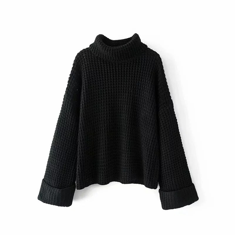 Sanne Dam | Oversize pletená halenka s rolákem