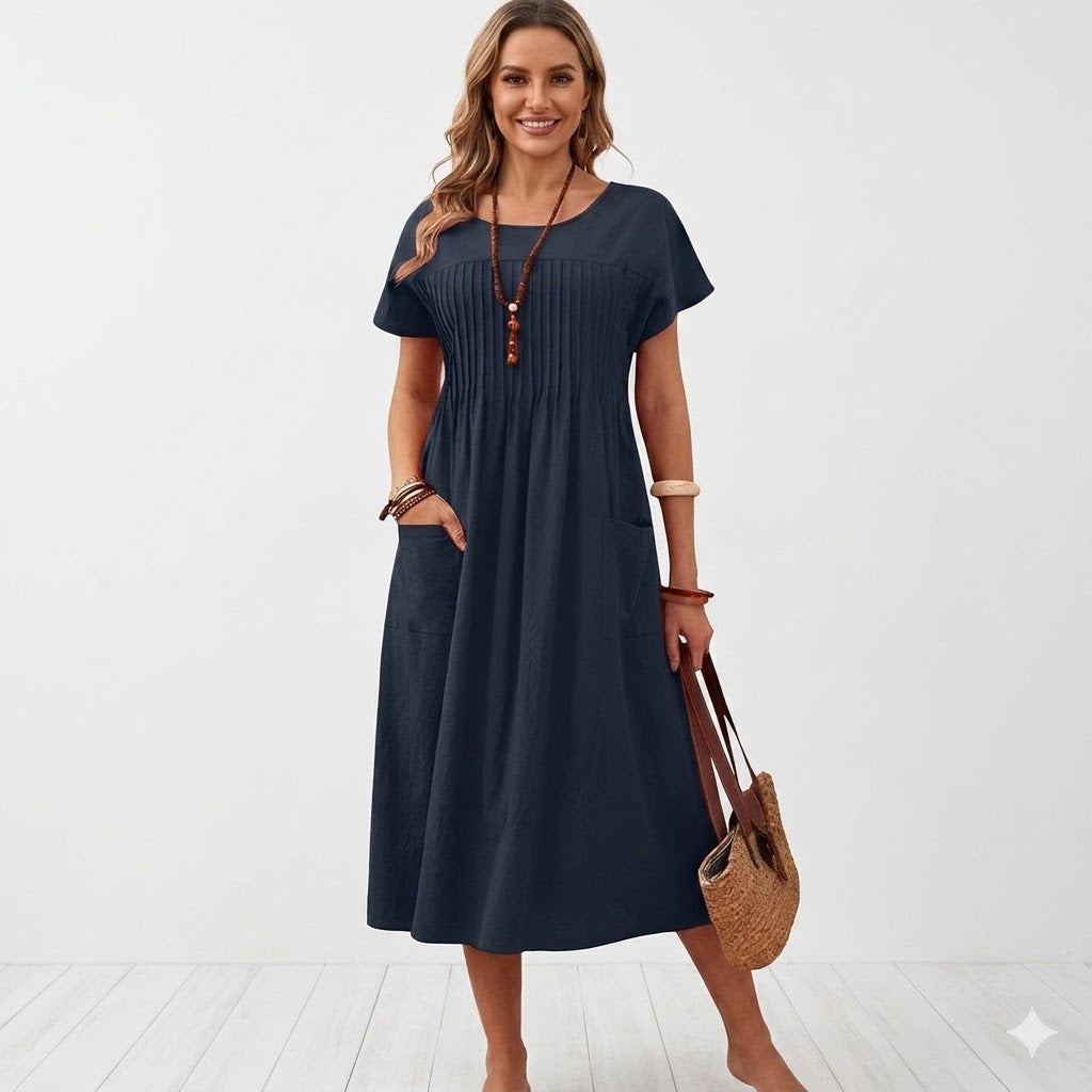 Élodie Moreau | Midi-sommerkjole med afslappet elegance