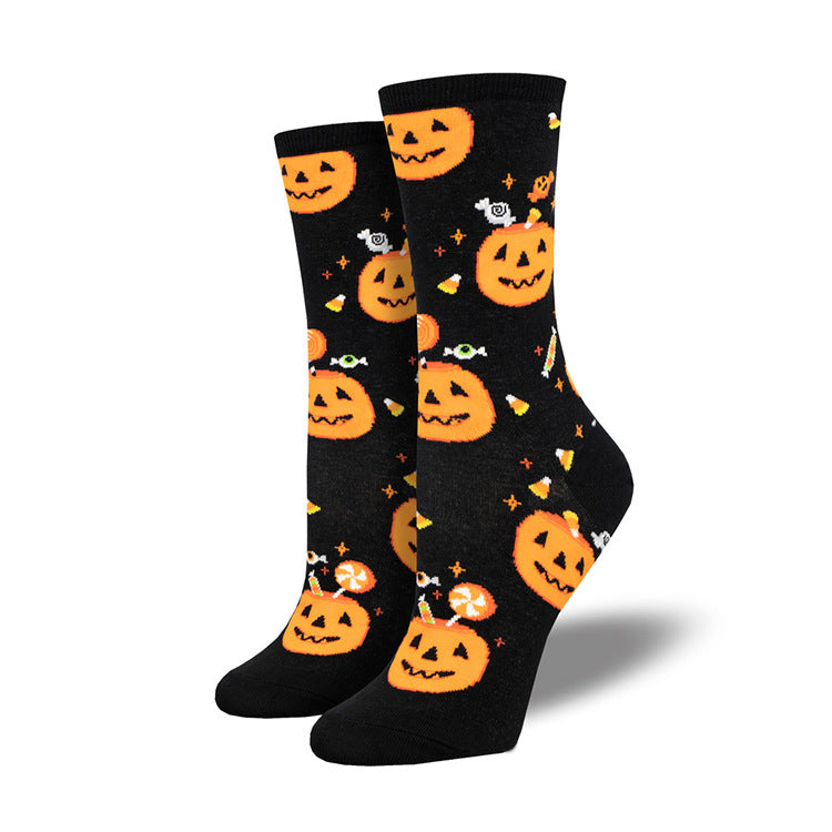 Harvest Haunt | Pumpkin Halloween Socks For Women