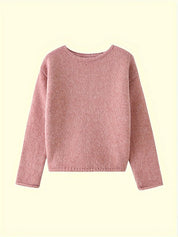 Malin Berggren | Oversized Striksweater med Rund Hals