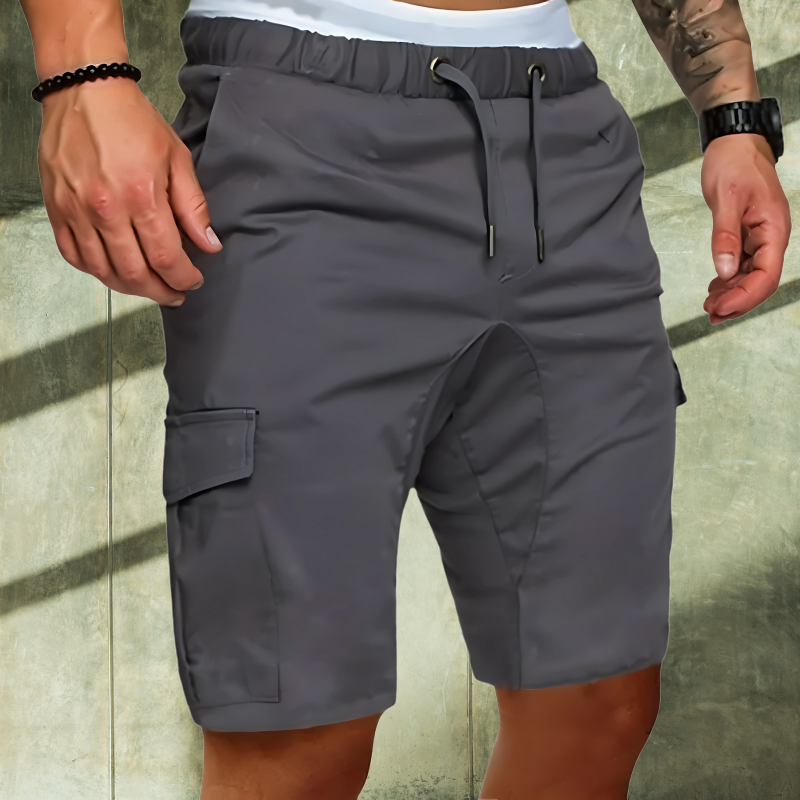 Jeppe Solberg | Cargo-Shorts für Herren mit elastischem Bund und geräumigen Taschen