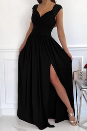 Gianna Ashcroft | Ærmeløs Maxi-kjole i Blush med Blonde-detaljer