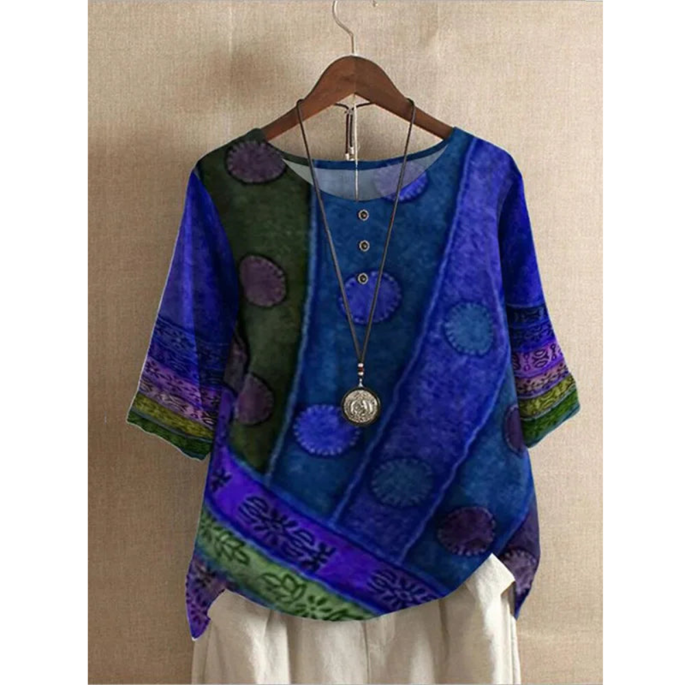Lottie Moretti | Boheme Sommer Top med Farvespil