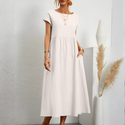Juliette Moreau | Patchwork luksus midi kjole