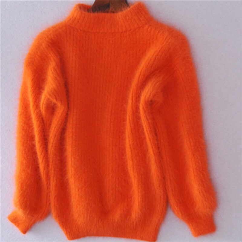 Leonora Ashborne | Blød Sweater med Puffærmer i Babyblå