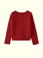 Malin Berggren | Oversized Striksweater med Rund Hals